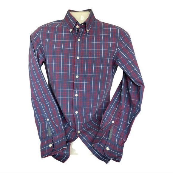 J CREW WASHED TARTAN BUTTON DOWN SHIRT - Picture 1 of 12